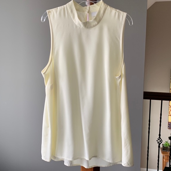 J. Jill Sleeveless A-line Tunic with  High Neck Ivory SP - Picture 2 of 10